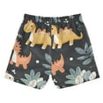 thumbnail image 7 of FORMRS Boys Swim Trunks Quick Dry Mesh Liner Boardshorts Sizes XS-XL, Orange Dinosaur, 7 of 7