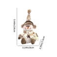thumbnail image 3 of Puntoco Colgante de muñeco de nieve navideño Muñeco de punto navideño Decoración para árbol de Navidad Liquidación de adornos de decoración interior y exterior en Navidad, 3 of 6