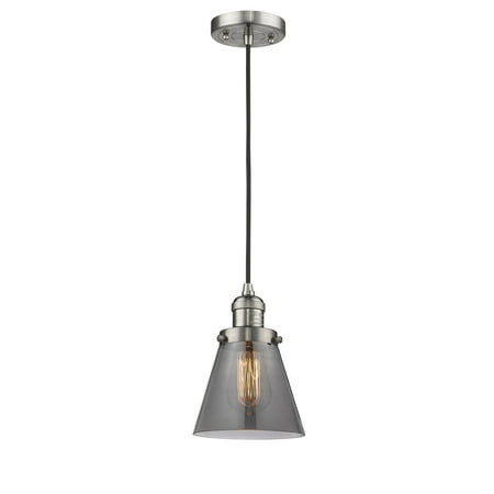 

Innovations Lighting 201C Small Cone Small Cone 6 Wide Mini Pendant - Nickel