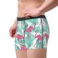 thumbnail image 3 of Kdxio Men's Boxer Briefs with Flamingo Print - Comfortable and Breathable Underwear for Everyday Wear, 3 of 7