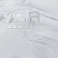 thumbnail image 4 of NEXHOME PRO Duvet Cover Set 100% Washed Cotton 3 Pieces Linen Breathable Soft Durable Duvet Cover Bedding Set with Zipper Closure, King Size White(Comforter Not Included), 4 of 5