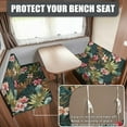 thumbnail image 2 of Uorisanigo Camper Accessories Tropical Flower Leaf RV Dinette Cushion Covers Replacement Camper Seat Covers Dinette Booth Stretch Sofa Chair Cover Furniture Protector for RV Camping, 2 of 7