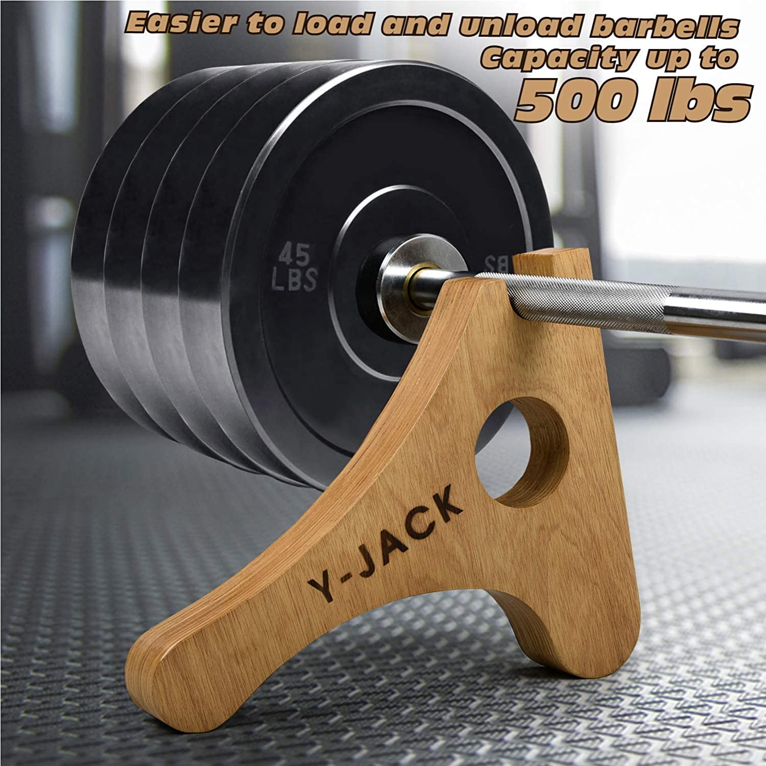 Yes4All Wooden Mini Deadlift Bar Jack, Single