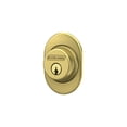 thumbnail image 6 of Schlage B60RMN608 Deadbolt with Remsen Trim Keyed 1 Side, Highest Residential Security, Satin Brass — Construction & DIY Use, Standard Hardware Spec, 6 of 8