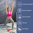 thumbnail image 2 of Tree Yoga Towel with Storage Bag, 72.8"x26.8", Suitable for Yoga, Pilates, Fitness, Gym Towel, and Yoga Blanket, 2 of 6