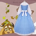 thumbnail image 2 of Bella La Y Bestia Belle Azul Vestido De Criada Mujeres Cosplay Disfraz De Halloween, 2 of 4