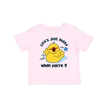 

Inktastic Life s Ducky 1st Birthday Gift Baby Boy or Baby Girl T-Shirt