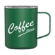thumbnail image 1 of Taza de café aislada para acampar, viajar, picnic, beber al aire libre con asa y Verde, 1 of 9