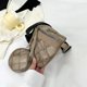 thumbnail image 5 of Bolso de pecho para mujer bolso de pecho de viaje con entramado rombal de cuero PU bolso de mensajero Simple FLhrweasw Nuevo, 5 of 9