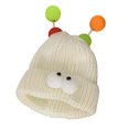thumbnail image 1 of Gorro de punto divertido de Monstruito Gorro de punto para caminar, mochilear, escalar Beige Blanco, 1 of 9
