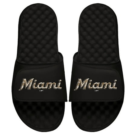 

Men s ISlide Black Miami Marlins Camo Logo Slide Sandals