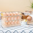 thumbnail image 5 of Titular De Huevo Soporte para huevos Caja de almacenamiento de huevos ajustable anticolisión para uso doméstico (blanco), 5 of 5