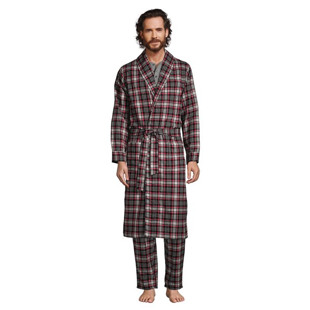 Lands' End Men's Flannel Robe