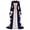 Navy, variant on Women s Medieval Renaissance Ball Gown Dress Lace Up Corset Bodice Velvet Long Bell Sleeves Floor Length Formal Gown Vintage Cosplay Costume Dress for Parties