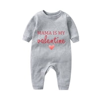 Enjoytime Valentines Day Gifts 3-18M Toddler Girl Clothes Long Sleeve Heart Printed Shirt Jumpsuit Comfy Newborn Clothes Spring Rompers Baby Gifts