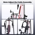 thumbnail image 2 of LNOW 7-in-1 Multifunctional Home Smith Machine Compact Power Rack Cage for Full Body Strength Training, 2 of 2