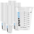 thumbnail image 1 of Paquete de 100 tazas graduadas de 12 onzas, para mezclar de 350 ml, para mascotas duraderas, marcas de medici&oacute;n transparentes en oz, ml y tazas, para resina, pintura, mezcla y manualidades, 1 of 7