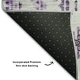 thumbnail image 3 of Addison Rugs Mayfield Washable Transitional Geometric Purple Runner Rug, 2'3" x 7'6", 3 of 5