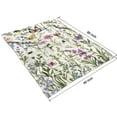 thumbnail image 4 of Pioneer Flower and Butterfly Blanket,Comfortable Soft Flannel Throw Blanket,All Season,Warm Lightweight Blankets for Sofa Bed Couch Living Room Chair,60"x80"(150x200cm), 4 of 4