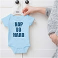 thumbnail image 5 of Nap So Hard Funny Rap Hip Hop Baby Romper Boys or Girls Infant Baby Brisco Brands 24M, 5 of 6