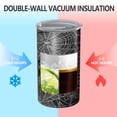 thumbnail image 2 of 20oz Coffee Tumblers Spider Web Halloween Pattern Stainless Steel Vacuum Insulated Travel Tumbler Coffee Cups Mug with Lid and Straw with Cleaning Brush for Cold & Hot Drinks, 2 of 5