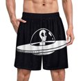 thumbnail image 1 of NICKSUN Shorts de Pyjama Amusants pour Hommes, Bas de Pyjama Doux avec Poches, Extraterrestre, m, 1 of 6