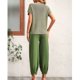 thumbnail image 4 of Conjuntos de salón con suéter y pantalones, conjuntos de dos piezas para mujer, conjuntos para mujer, conjunto de pantalones cónicos y top para mujer, de primera línea, 4 of 8