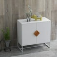 thumbnail image 4 of Solid wood square shape handle 2 doors sideboard, 4 of 9
