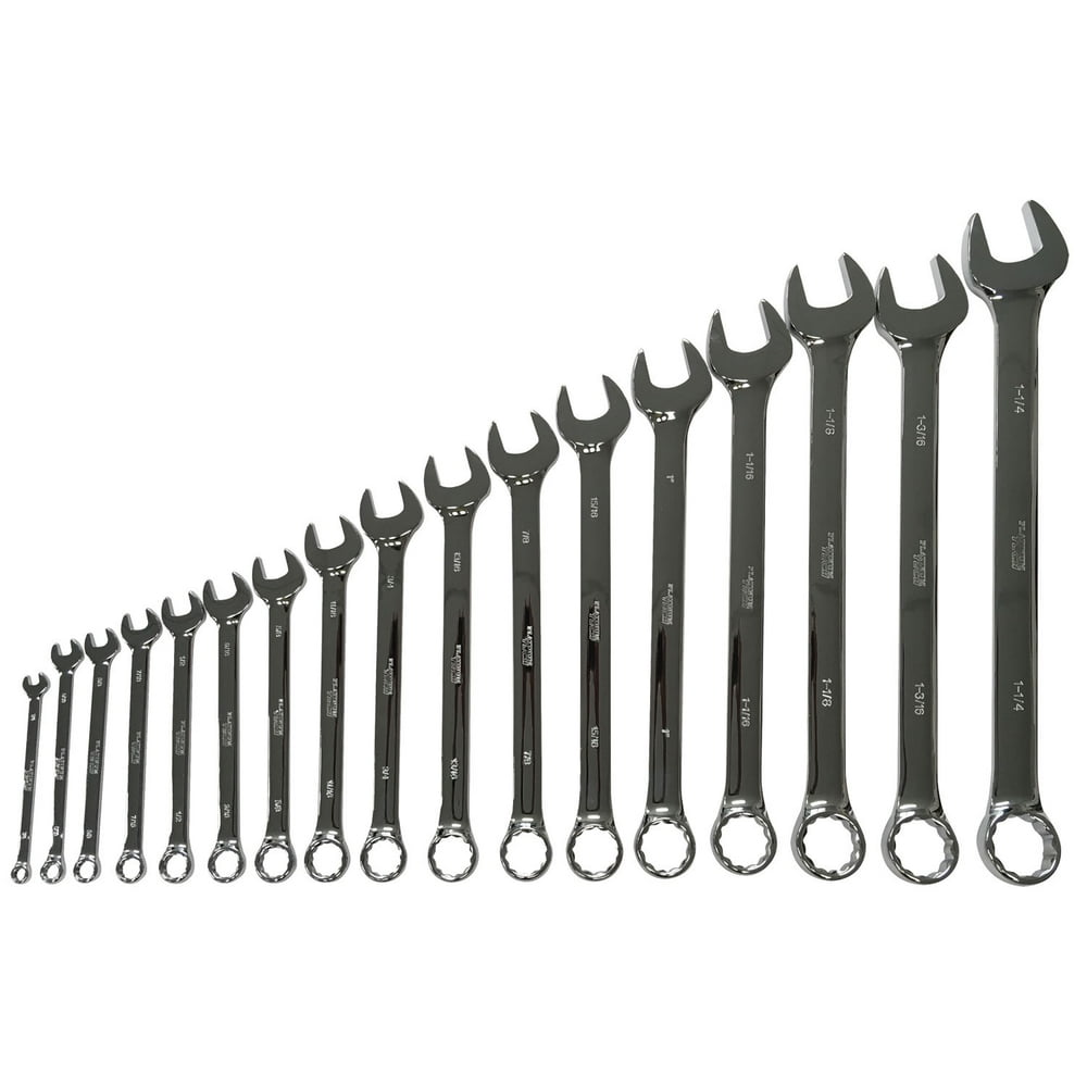 Platinum Tools PLT99550 17 Pc. Professional Sae Long Pattern Wrench