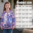 thumbnail image 7 of Uorisanigo Kids Sweatshirt Girls Half Zip Collar Sweatshirts Lightweight Floral Dragon Print Long Sleeve Pullover Tops for Vacation Shopping Exercise Wear Trendy Clothes, 5-14 Years, 7 of 7