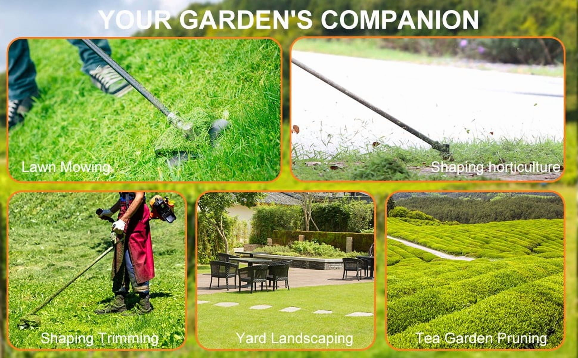 YNCE 5 in 1 Gas Weed Wacker, 52CC 2 Stroke Gas Multi Functional Trimming Tools, 2025 Upgraded Weed Eater Gas Powe, 9500rpm High Power Gas String Trimmer, Brush Cutter for Home, Yard, Garden