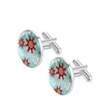 thumbnail image 2 of Snowflakes Elegant Men's Stainless Steel Cufflinks for Business Attire and Formal Events, 2 of 6