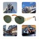 thumbnail image 3 of Gafas Ovales Vintage Metal, 3 of 9