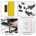 thumbnail image 4 of 345 Pcs Electrical Outlet Screw Spacers, M3 M4 Black Round Spacer, 4 of 5