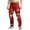 Z2-Red, variant on MDUKONU Men's Casual Stylish Straight Slim Fit Jeans Printed Jeans Denim Pants Young Hiphop Denim Pants Red XXXL