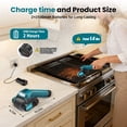 thumbnail image 6 of Tanbaby Electric Grill Brush, Cordless Grill Cleaner with 304 Stainless Steel, Up to 300-Min Runtime, 3-Speed Settings, Outdoor Grill Cleaning Tool for Home, Patio, Camping, 6 of 7