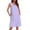 Floral Light Purple, variant on Womens Cotton Nightgown Sleeveless Night Gown Cooling Nightshirts Organic Cotton Dress with Pockets