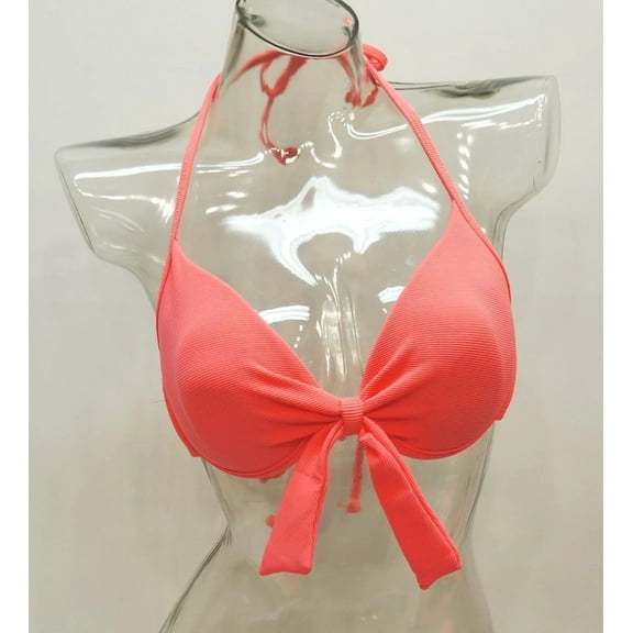 Hurley Coral Push Up Halter Underwire Bikini Top Juniors' Medium