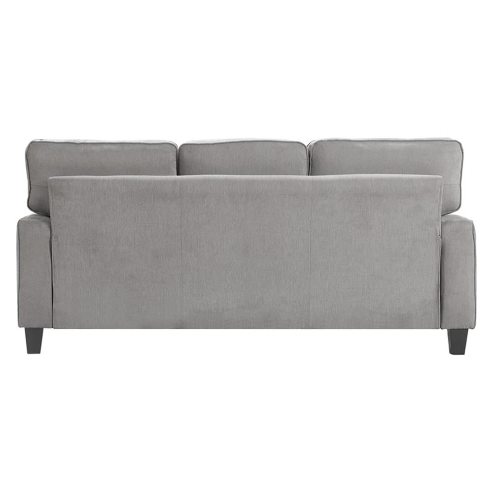 Serta Palisades 77" Track Arm Fabric Sofa with Storage Soft Gray