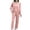 Light Pink, variant on CQXIDFH Women Pajamas 3 Piece Pajama Set Long Sleeve Cardigan Sleeveless Top with Wide Leg Pants Loose Fit Matching Sets Women Clothing