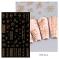 thumbnail image 2 of Glitter Gold Adhesive Nail Sticker, 2 of 5