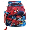 thumbnail image 2 of Bioworld Spiderman 5pc 16" Backpack Set- lunch bag, water bottle, carabiner clip & Keychain, 2 of 5