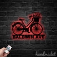 thumbnail image 5 of Handmadetneonsign Bike House Number Metal Wall Art LED Light Personalized Bike Sign Home Decor 63297, 5 of 5