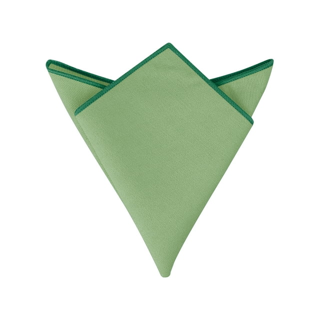 INSPIRE CHIC Men's Cotton Handkerchiefs Solid Color Pocket Square for Men Green One Size