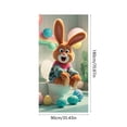 thumbnail image 3 of Uutvery Easter Door Cover Festival Decoration, Polyester Fabric Hanging Cloth Flag, Easy Installation Indoor Outdoor Decor, For Door Wall Party Background, 3 of 6