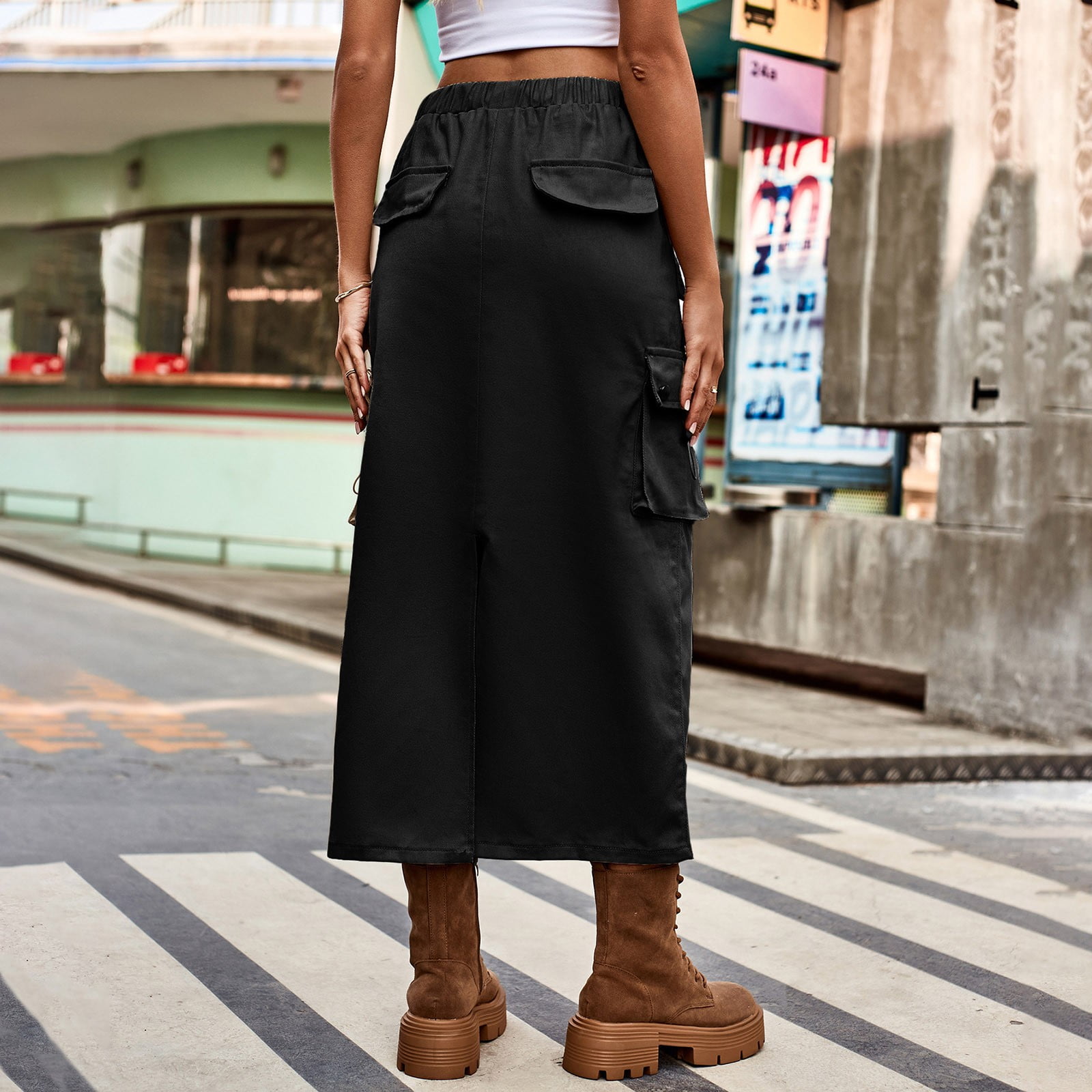 【BAON】Cotiva Raw Denim Cargo Long Skirt BAON】Cotiva Raw Denim Cargo Long Skirt photo342.jpg?v