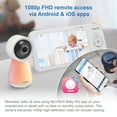 thumbnail image 3 of VTech RM5856-2HD Baby Monitor – 1080p Wifi, 5″ Screen + 2 Cameras, Night-Light, Remote Access, 3 of 15