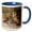 Blue/White, variant on 3drose, Florida, Fort Myers. Burrowing Owl Pair - Na02 Cad0034 - Claudia Adams, 11oz Magic Transforming Mug