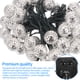 thumbnail image 3 of Cadena Lámparas Con Energía Solar Cadenas Bola De Plata Hueca Decoración Bombilla Iluminación Led Decoración Con 2 Modos De Iluminación Para Patio Jardín Bar Pasarela Fiesta En El Patio 16.4Ft 30Led Advancent HA027237-01, 3 of 6