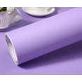 thumbnail image 2 of Solid Color Frosted Waterproof Wallpaper Shelf Drawer Liner Self-Adhesive Cabinet Sticker,15.7"x 23.6"(Purple), 2 of 9